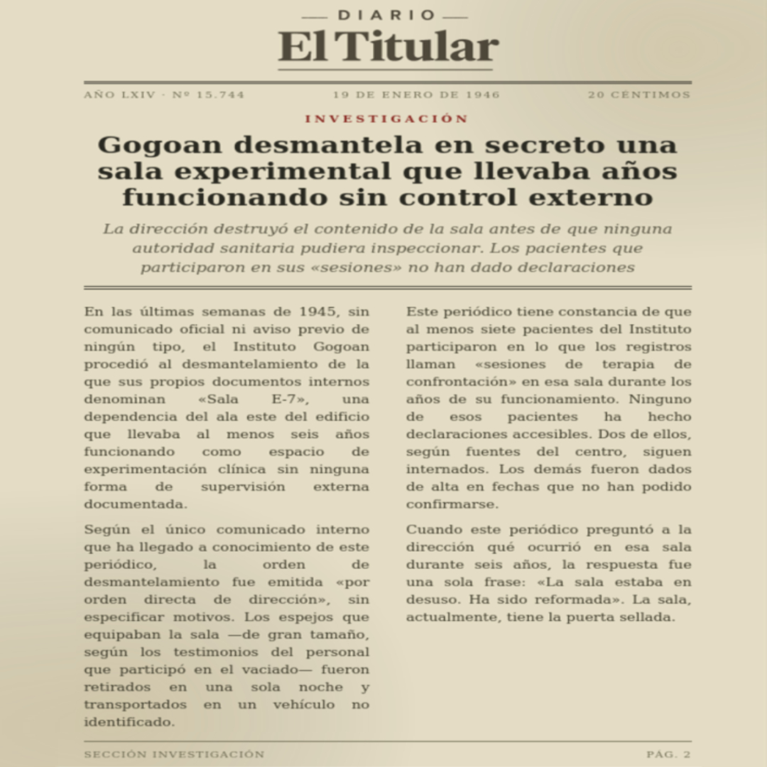 Gogoan desmantela en secreto una sala experimental que llevaba años funcionando sin control externo