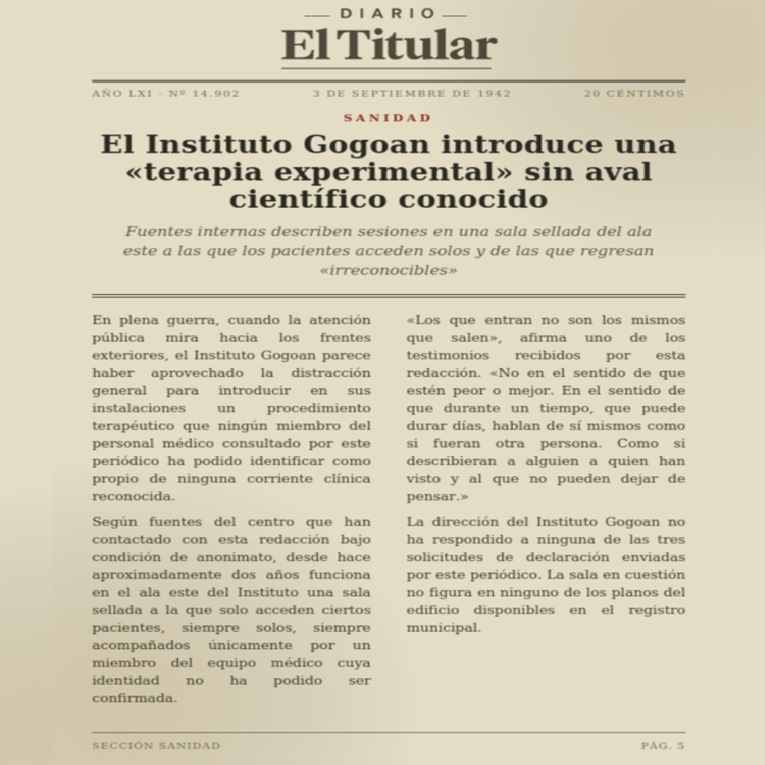 El instituto Gogoan introduce una «terapia experimental» sin aval científico conocido
